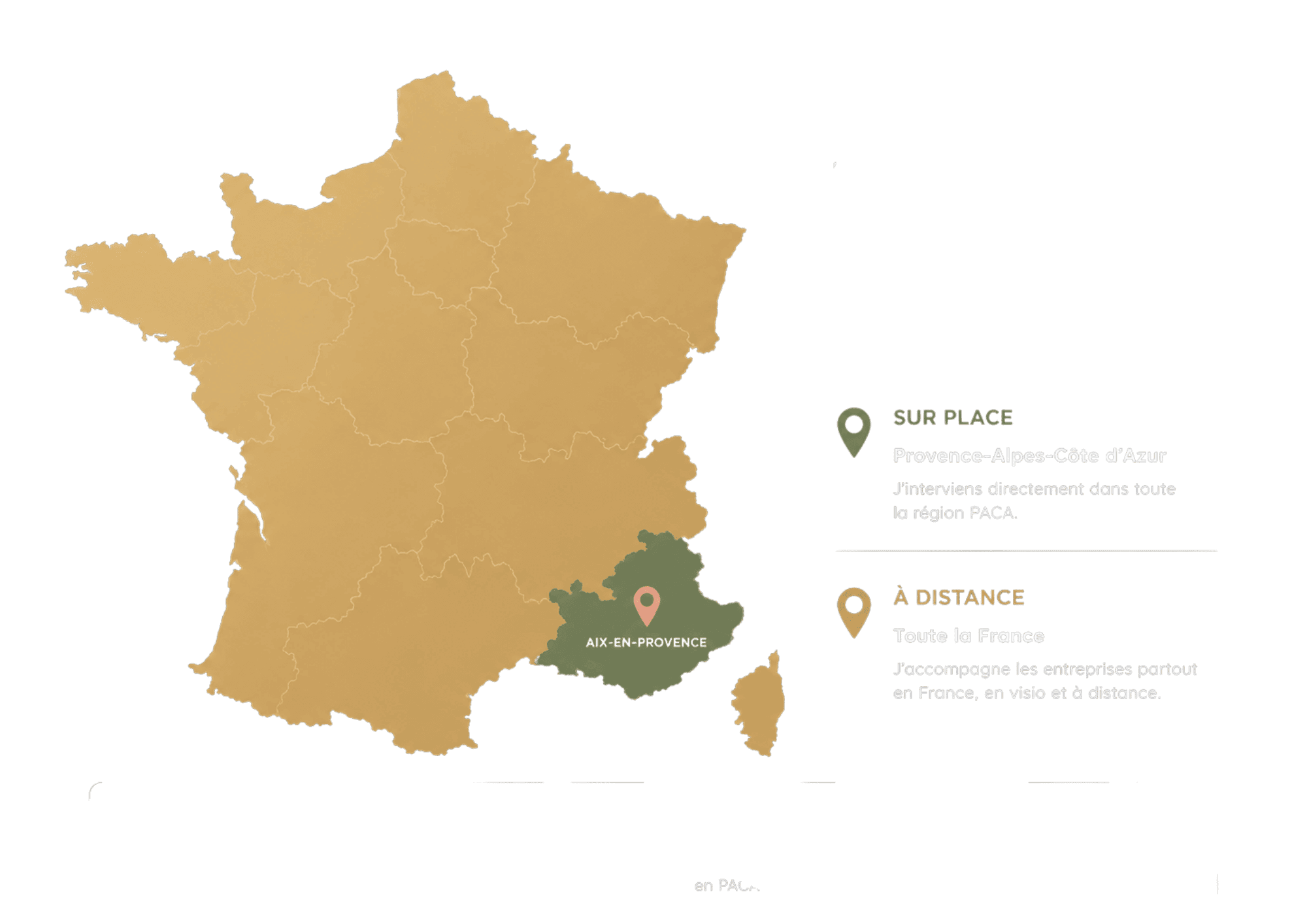 JWL Marketing coverage area — on-site in Paris, remote across France