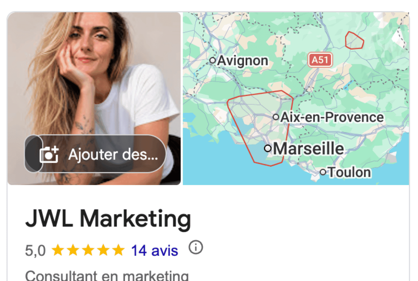 Optimisation fiche Google Business Profile JWL Marketing