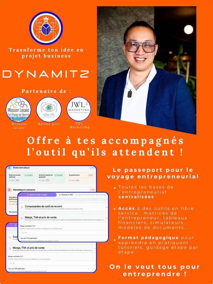 Dynamitz : {{transformer un outil complexe}} en véritable plateforme d'accompagnement entrepreneurial
